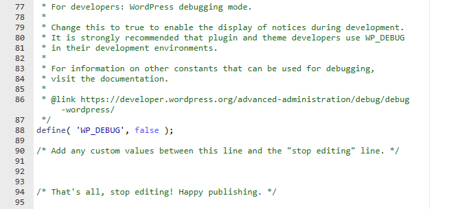 cari wp debug