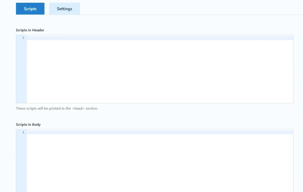 insert header footer plugin
