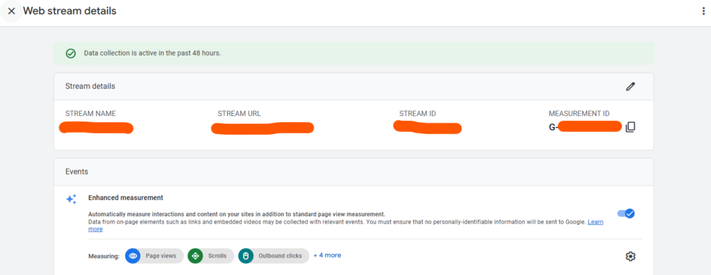 measurement id analytics